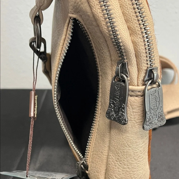 Trinity Ranch | Genuine Hair On Cowhide Sling Bag - Picture 13 of 13